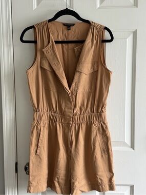 Banana Republic Camel Brown Sleeveless Romper